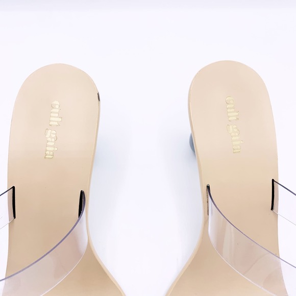CULT GAIA Meta Bauble-Heel Vinyl Mules - Picture 12 of 14